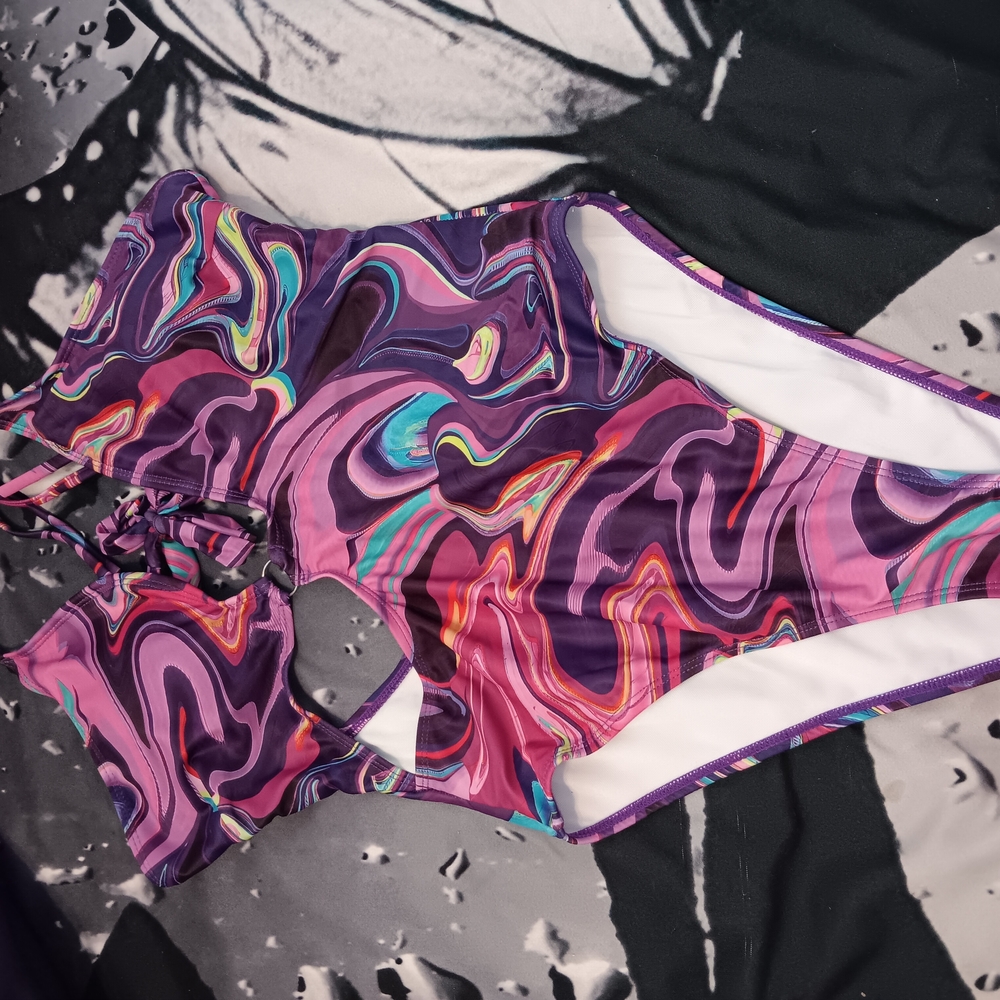 Colorful Swirl One-Piece Swimsuit